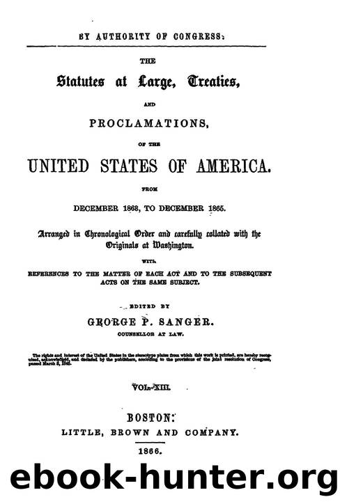 013 statutes at large by Unknown