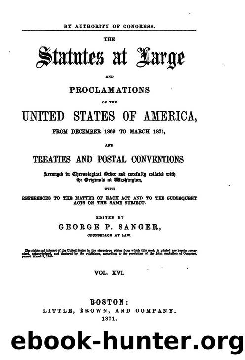 016 statutes at large by Unknown