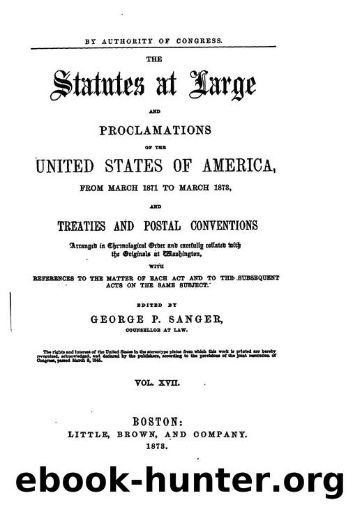 017 statutes at large by Unknown