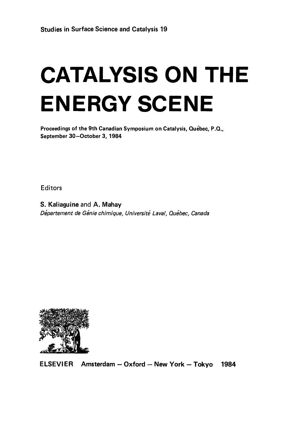 019. Catalysis on the Energy Scene (1984) by 4<8=8AB@0B>@
