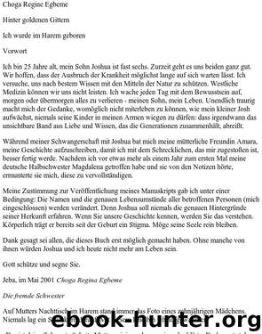 02 - Hinter goldenen Gittern - Ich wurde im Harem geboren by Choga Regina Egbeme