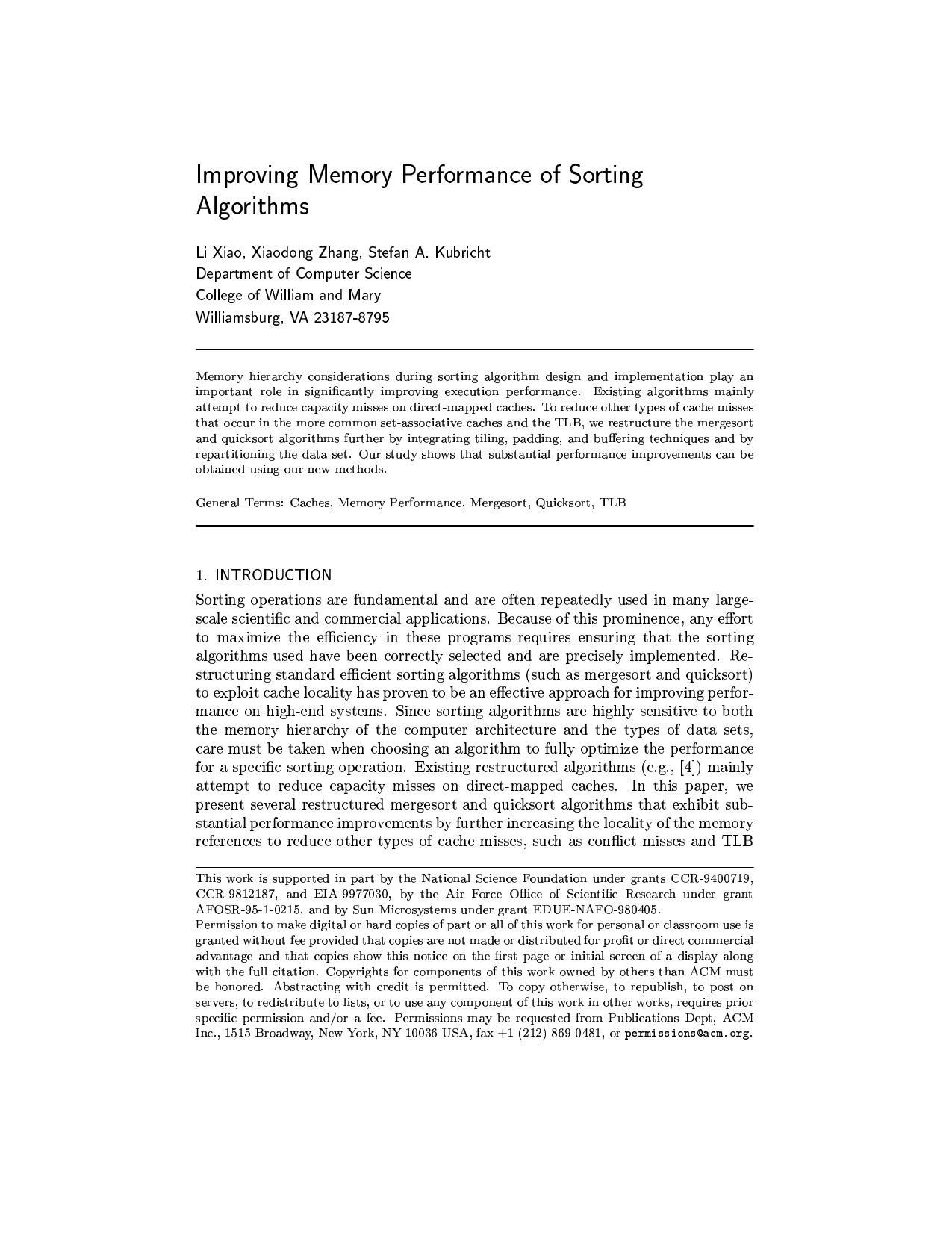 02 - Improving memory performance of sorting algorithms.pdf by mkozlov