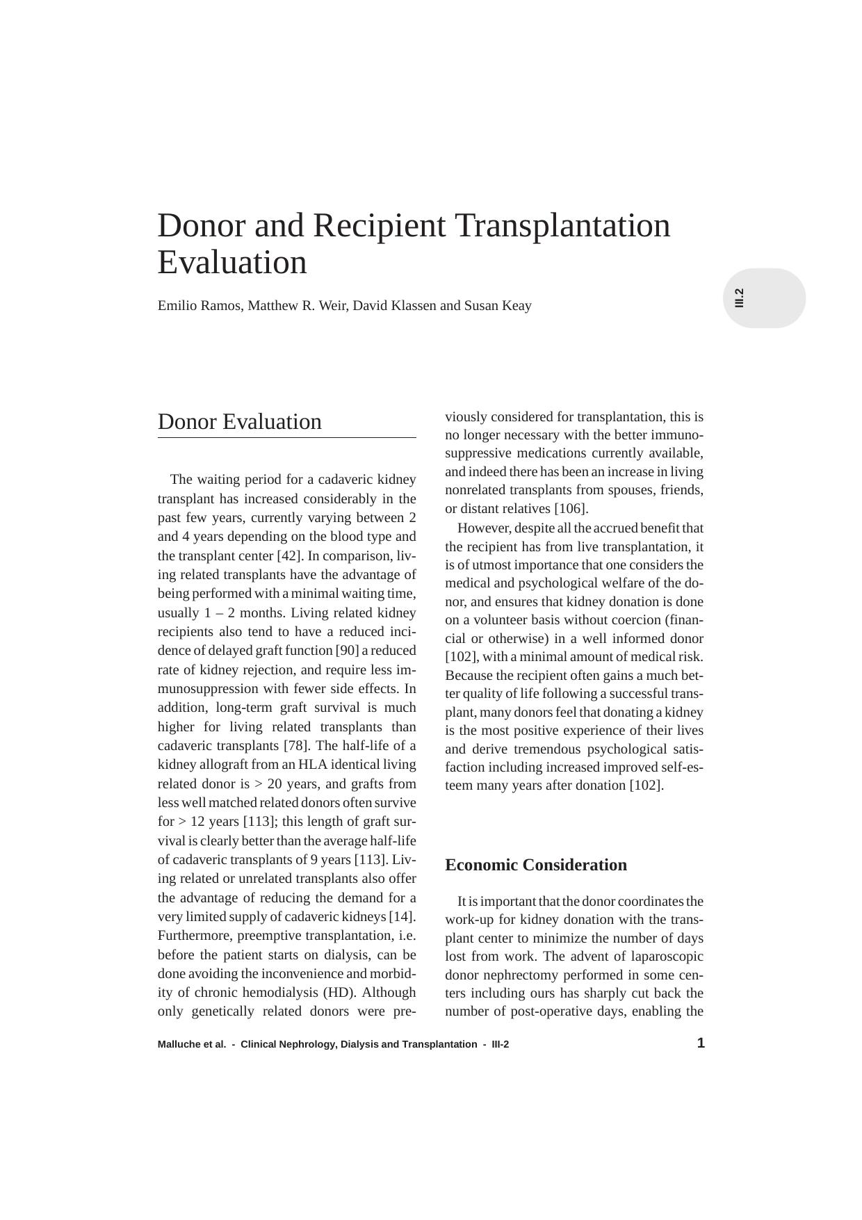 02 Donor and recipient transplantation evaluation by Unknown