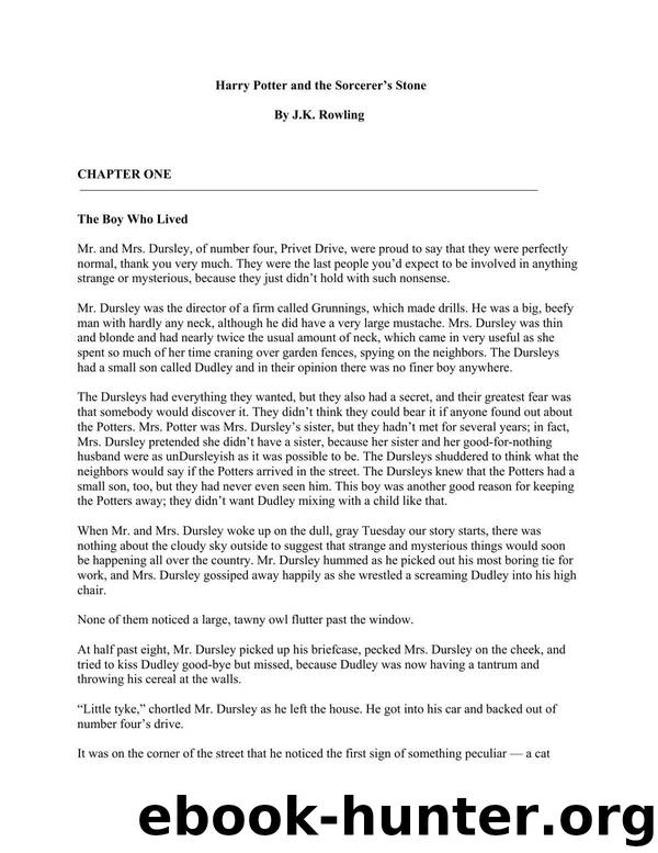 02 J.K. Rowling - HP 1 by Harry Potter & the Sorcerer's Stone