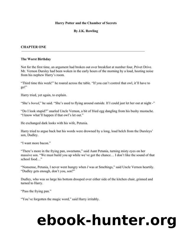 02 J.K. Rowling - HP 2 by Harry Potter & the Chamber of Secrets
