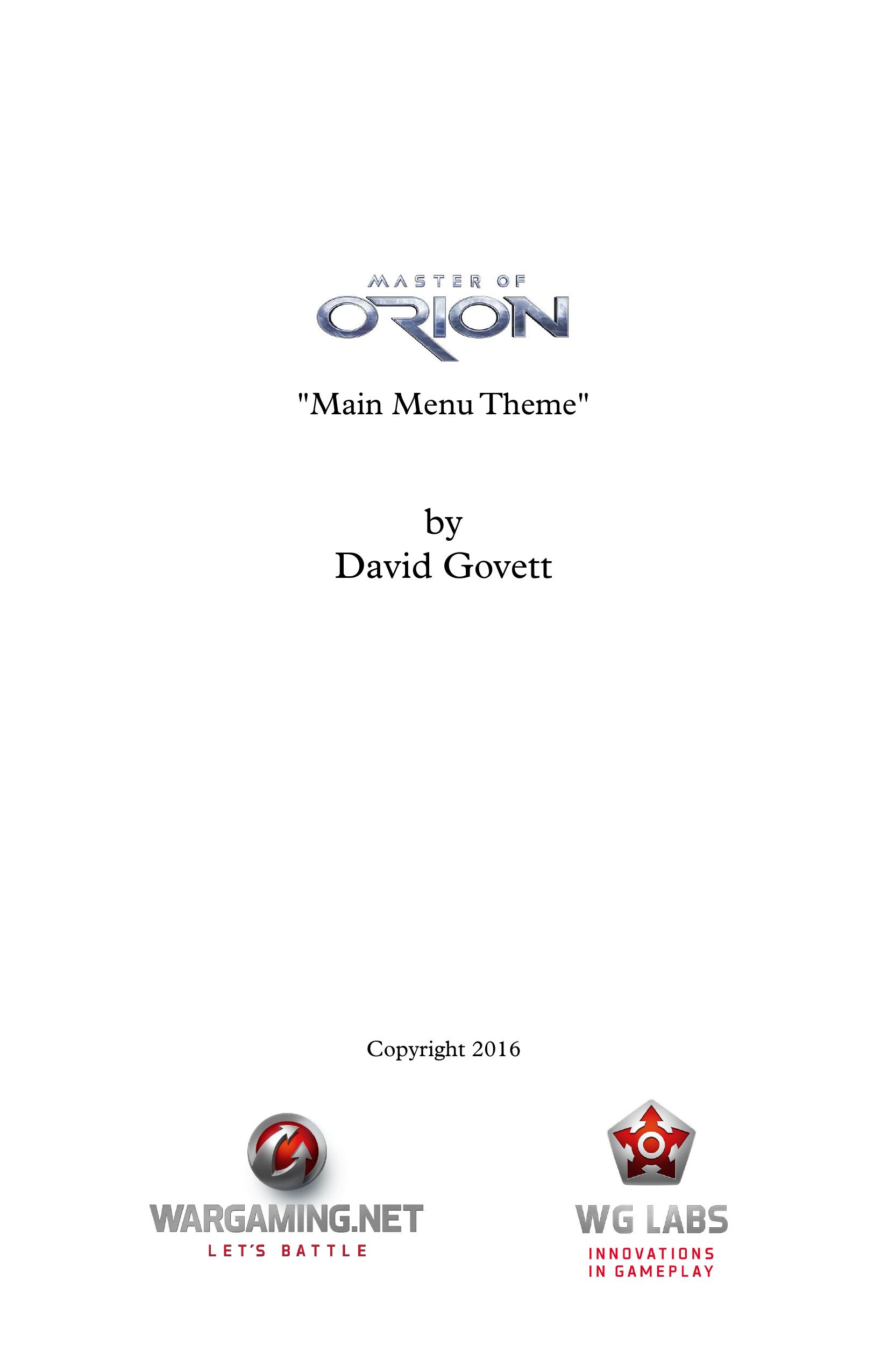 02 Main Menu by Full Score