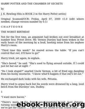 02 The Chamber of Secrets by Rowling JK