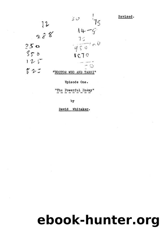 02-03a - The Rescue (Doctor Who and Tanni) by Episode 1 (Draft Script)