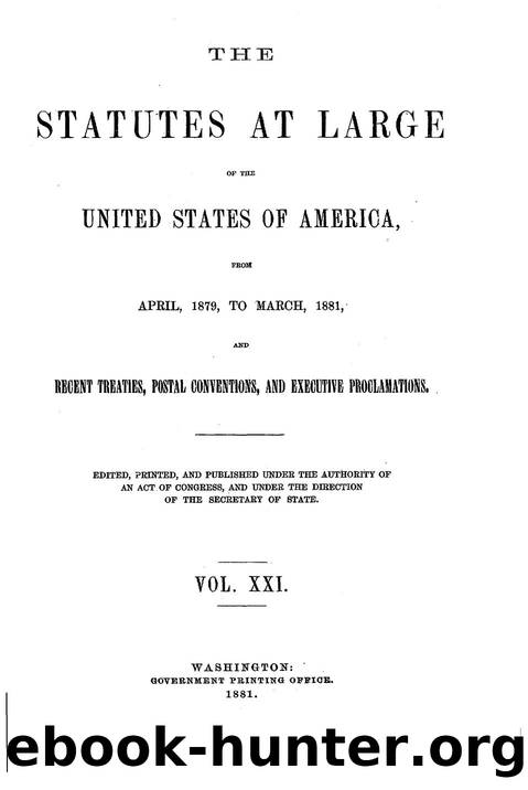 021 statutes at large by Unknown