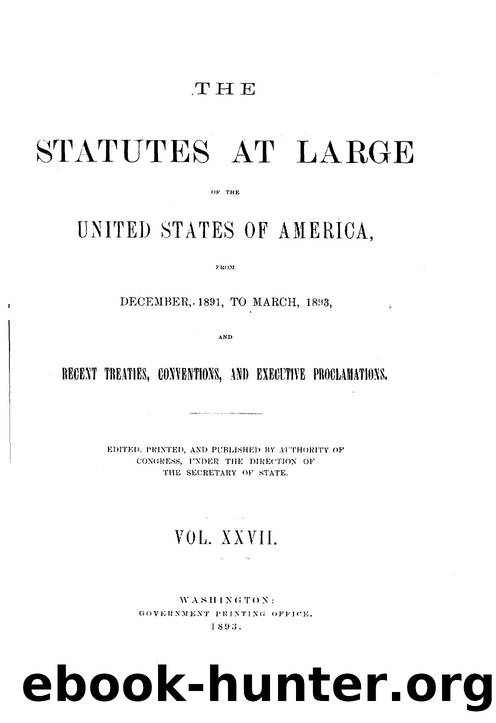 027 statutes at large by Unknown