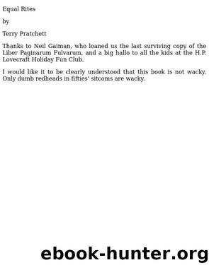 03 Equal Rites by Pratchett Terry