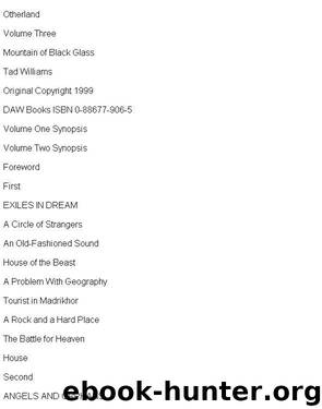 03 Mountain of Black Glass by Tad Williams