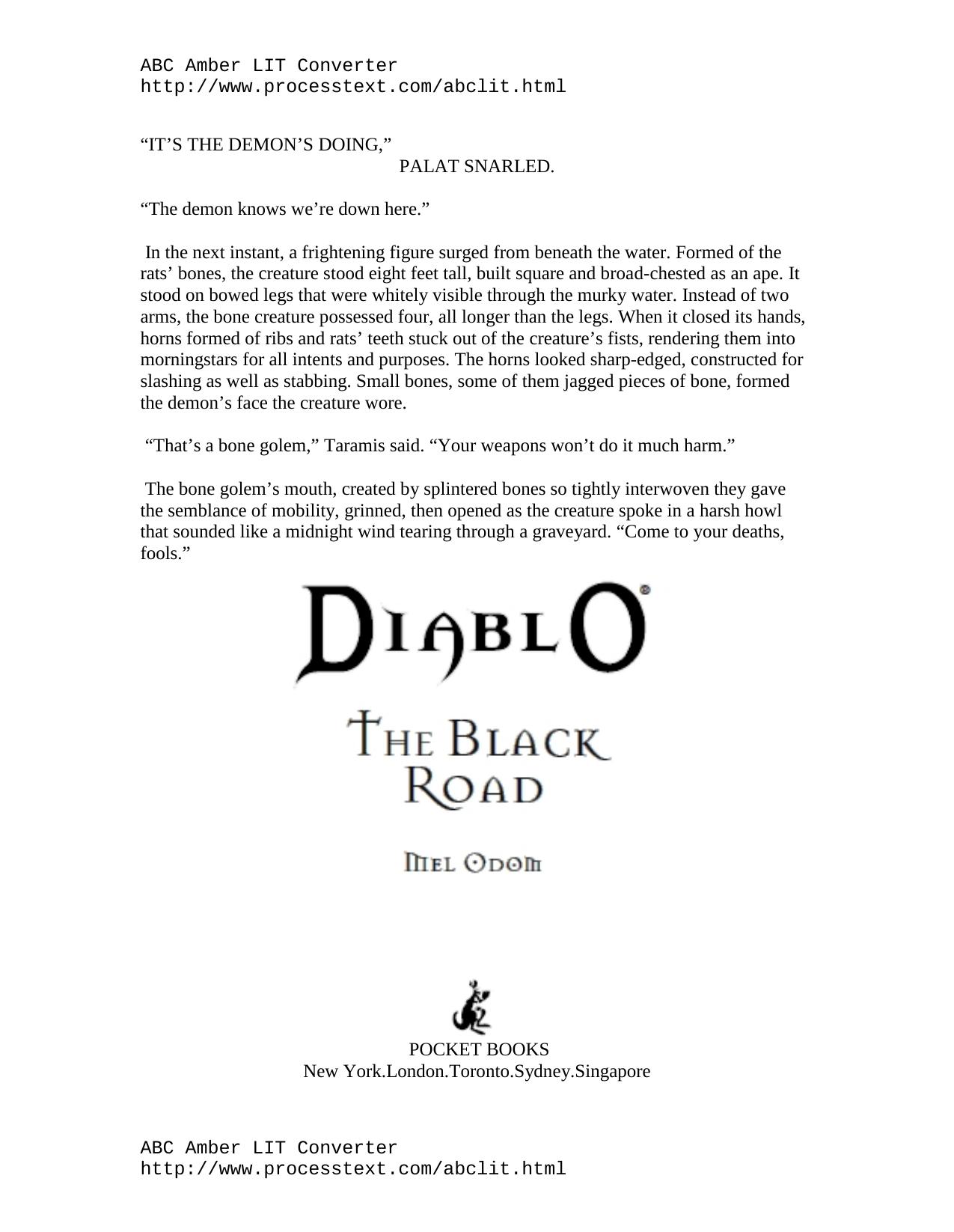 03 The Black Road by Mel Odom