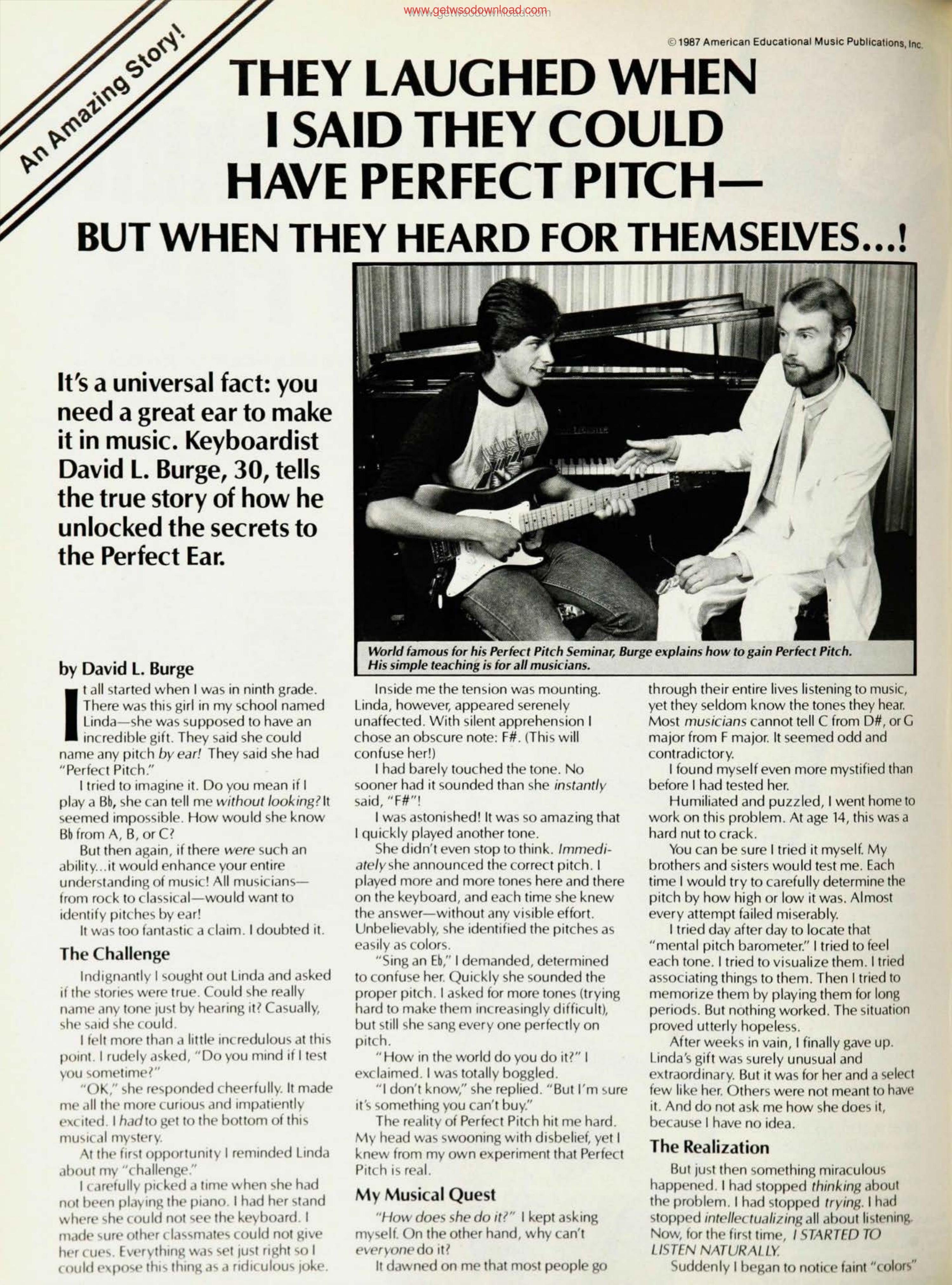 03 They Laughed Perfect Pitch by Unknown