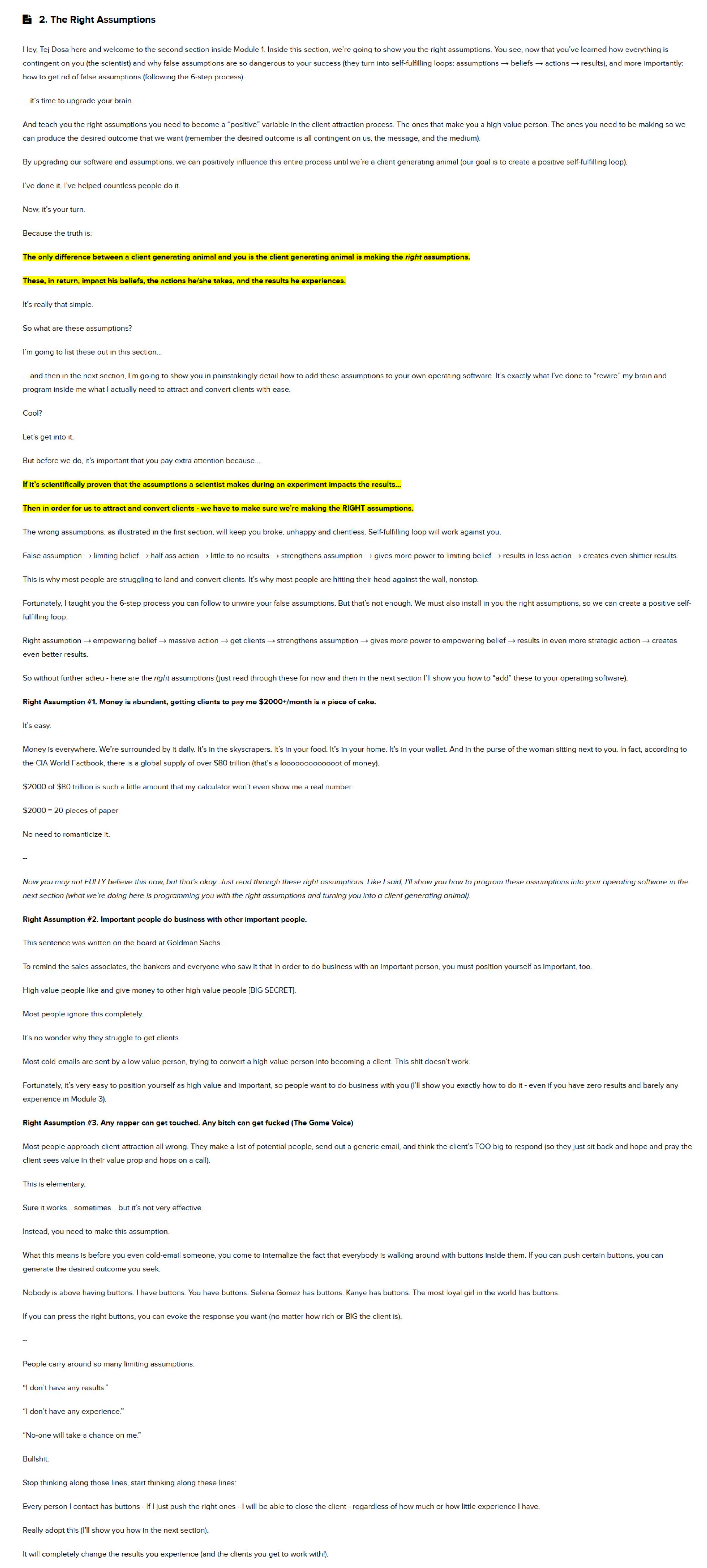 03-2. The Right Assumptions by Unknown