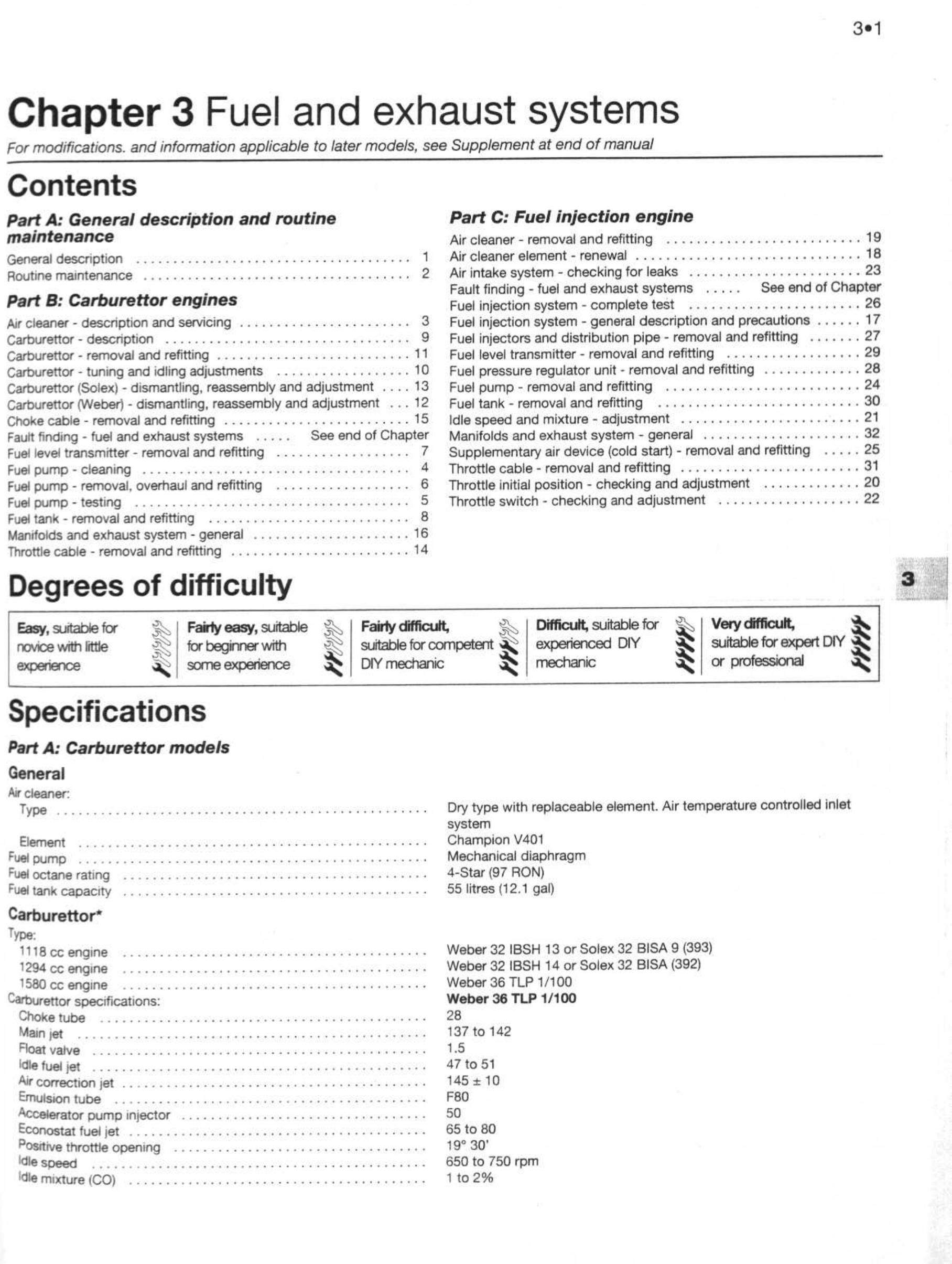 03. Fuel and exhause systems by Unknown