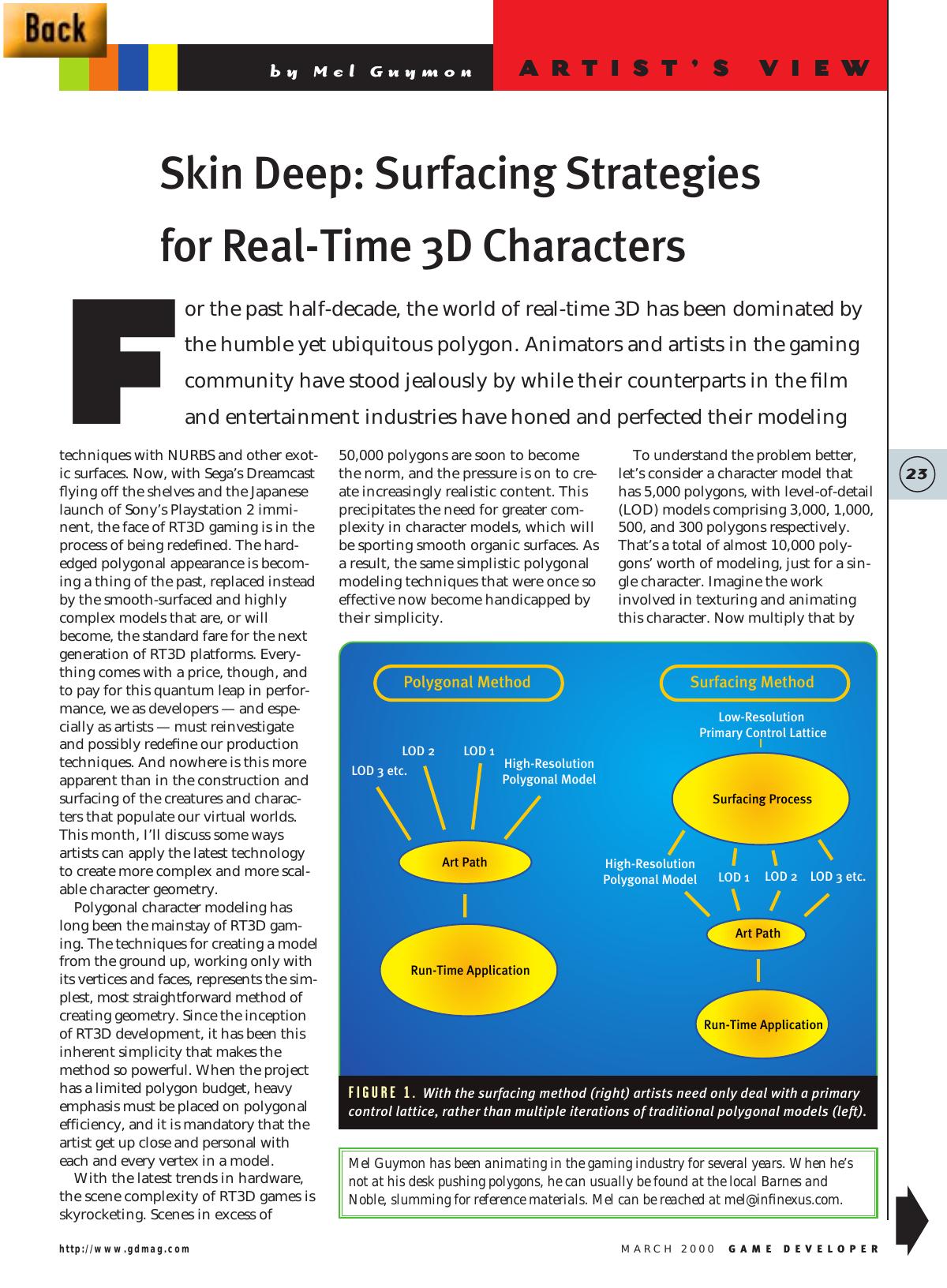 0300: Artist's View: Skin Deep: Surfacing Strategies for Real-Time 3D Characters by Unknown