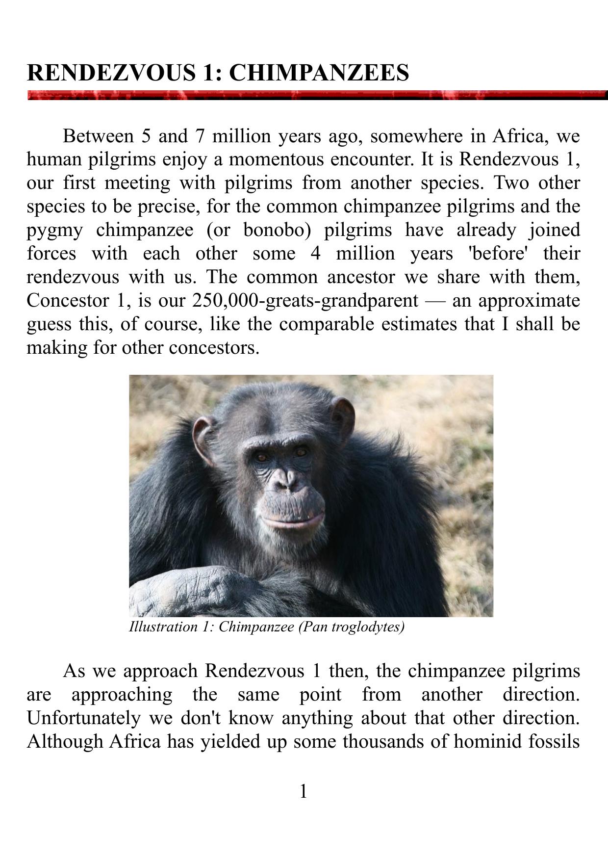 04 - Richard Dawkins - The Ancestor's Tale by Rendezvous 1 Chimpanzees