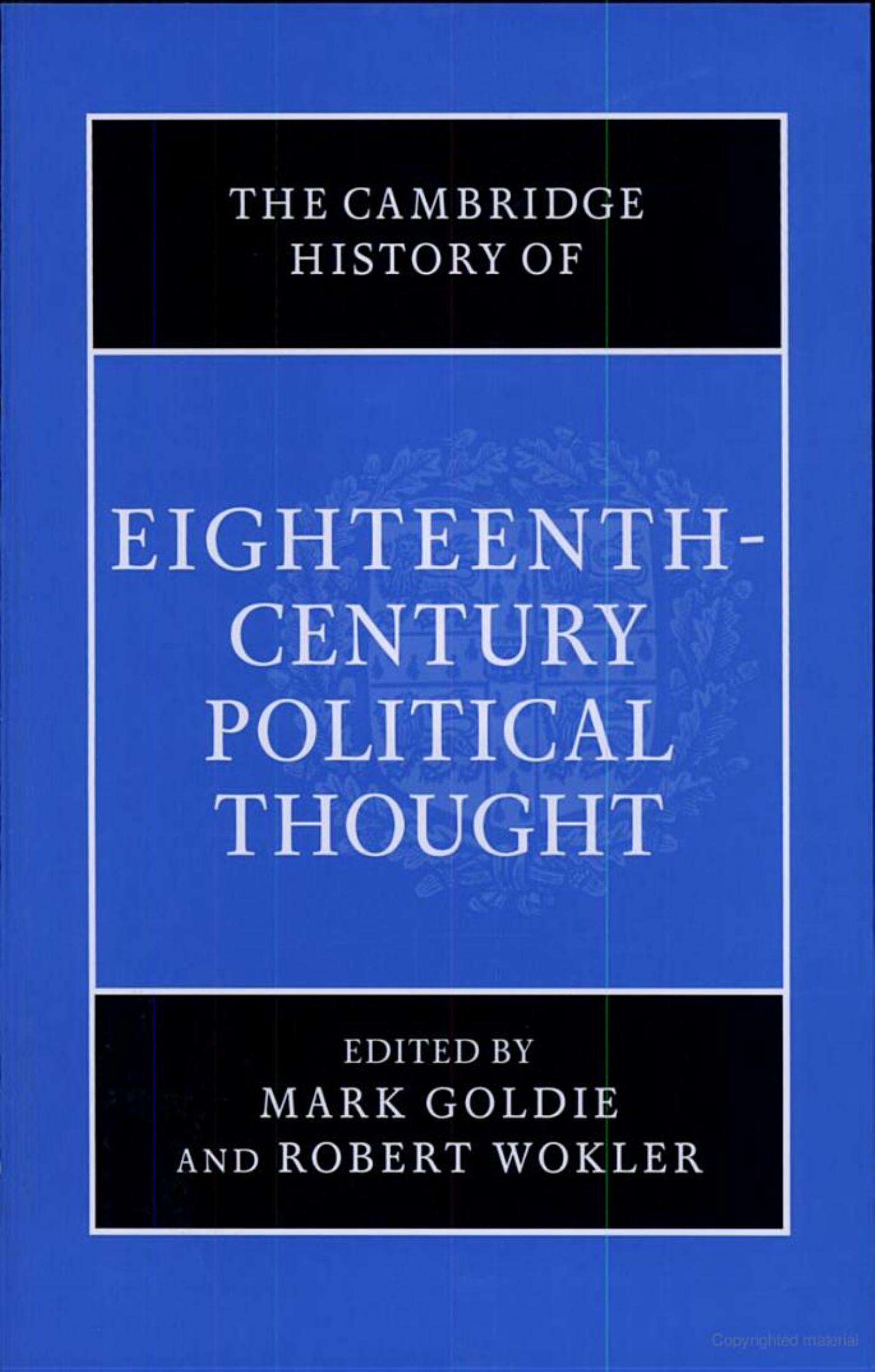 04 The Cambridge History of 18th Century Political Thought by Unknown