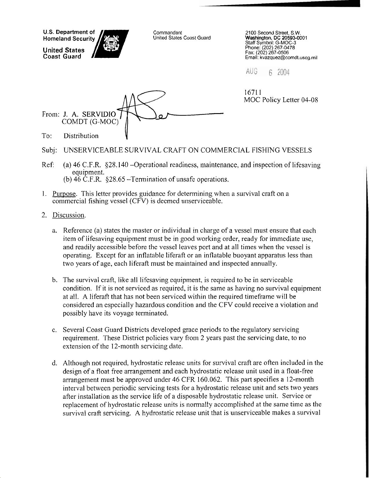 04-08 - Unserviceable Survival Craft on Commercial Fishing Vessels by Redistributed by Regs4ships Ltd