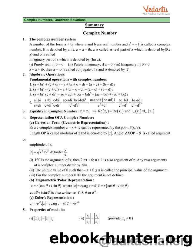 04-Complex Numbers, Quadratic Equations by Dharanesh 91
