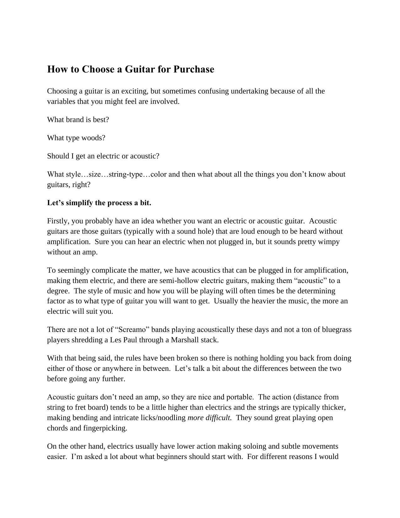 04-How-to-Choose-a-Guitar-for-Purchase by Erich Mahnke
