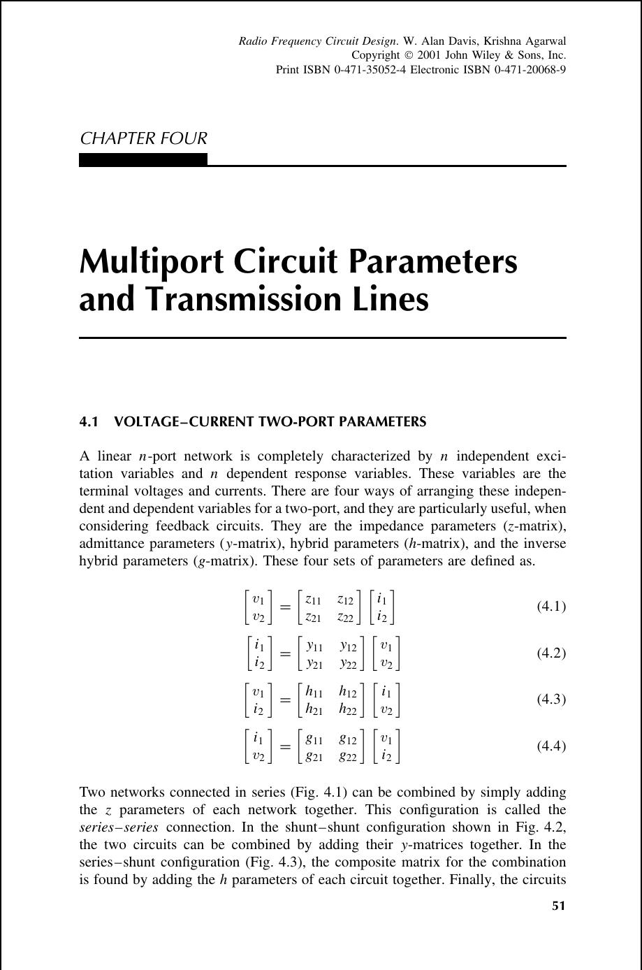 04.Multiport circuit parameters and transmission lines by Unknown