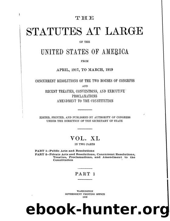 040 statutes at large by Unknown