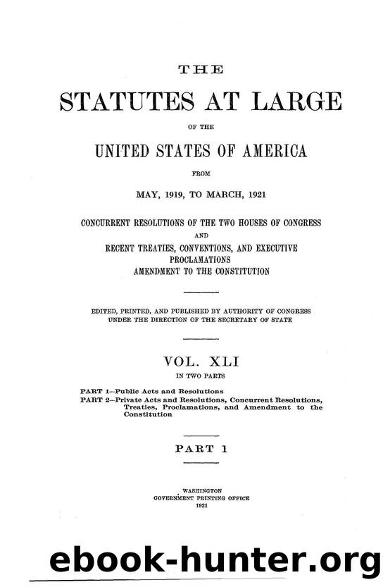 041 statutes at large by Unknown