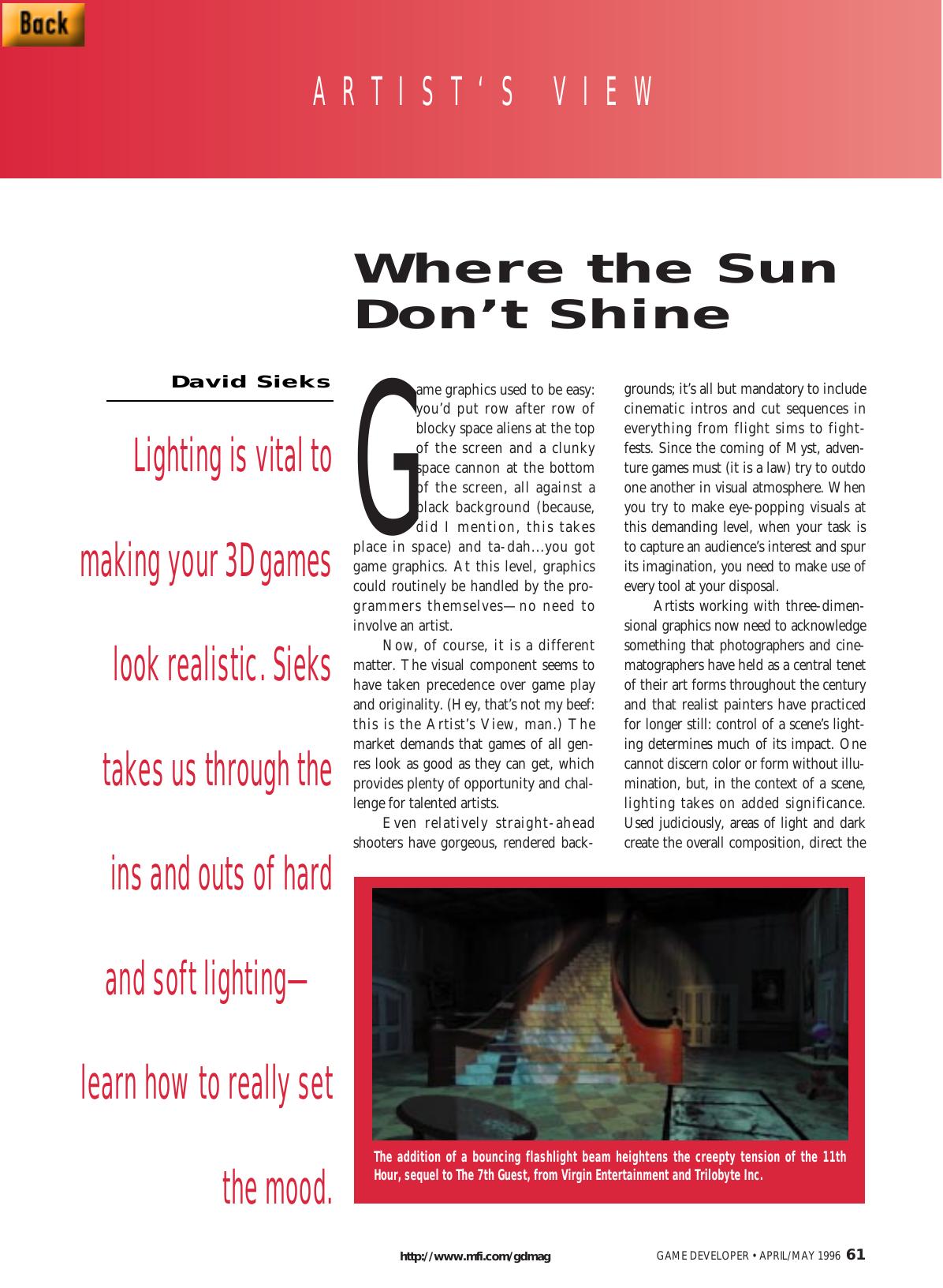 0496: Artist's View: Where the Sun Don't Shine by Unknown