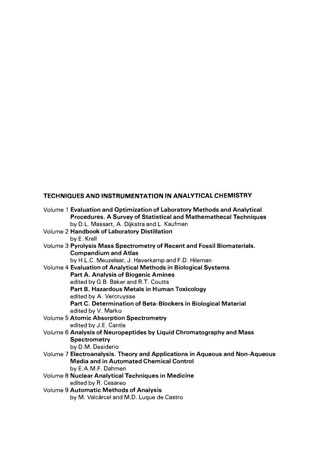 04C. Evaluation of Analytical Methods in Biological Systems by 4<8=8AB@0B>@