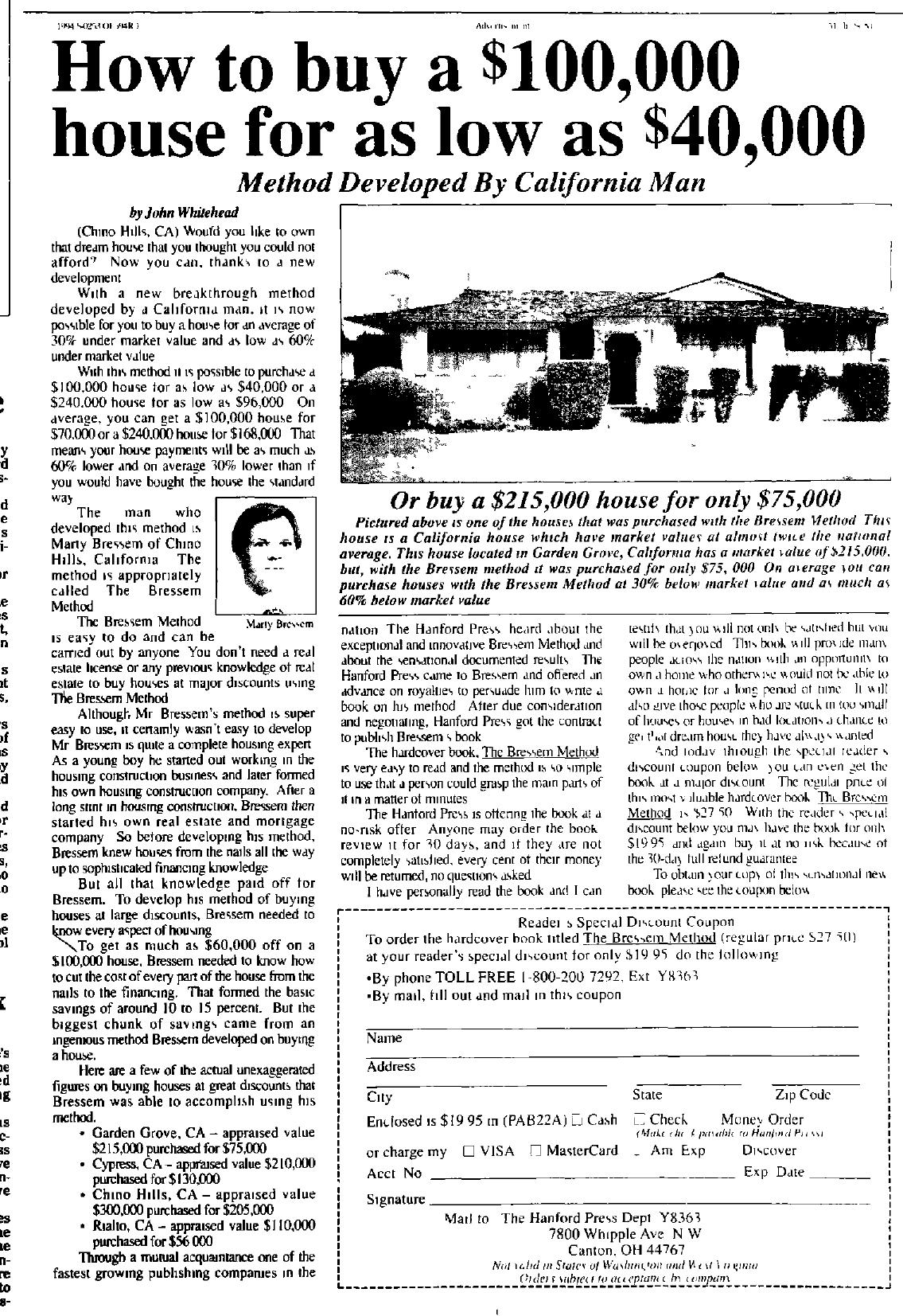 05 How to Buy a 100 K House by Copyright 2005 Heritage Microfilm Inc. and Newspaperarchive.com