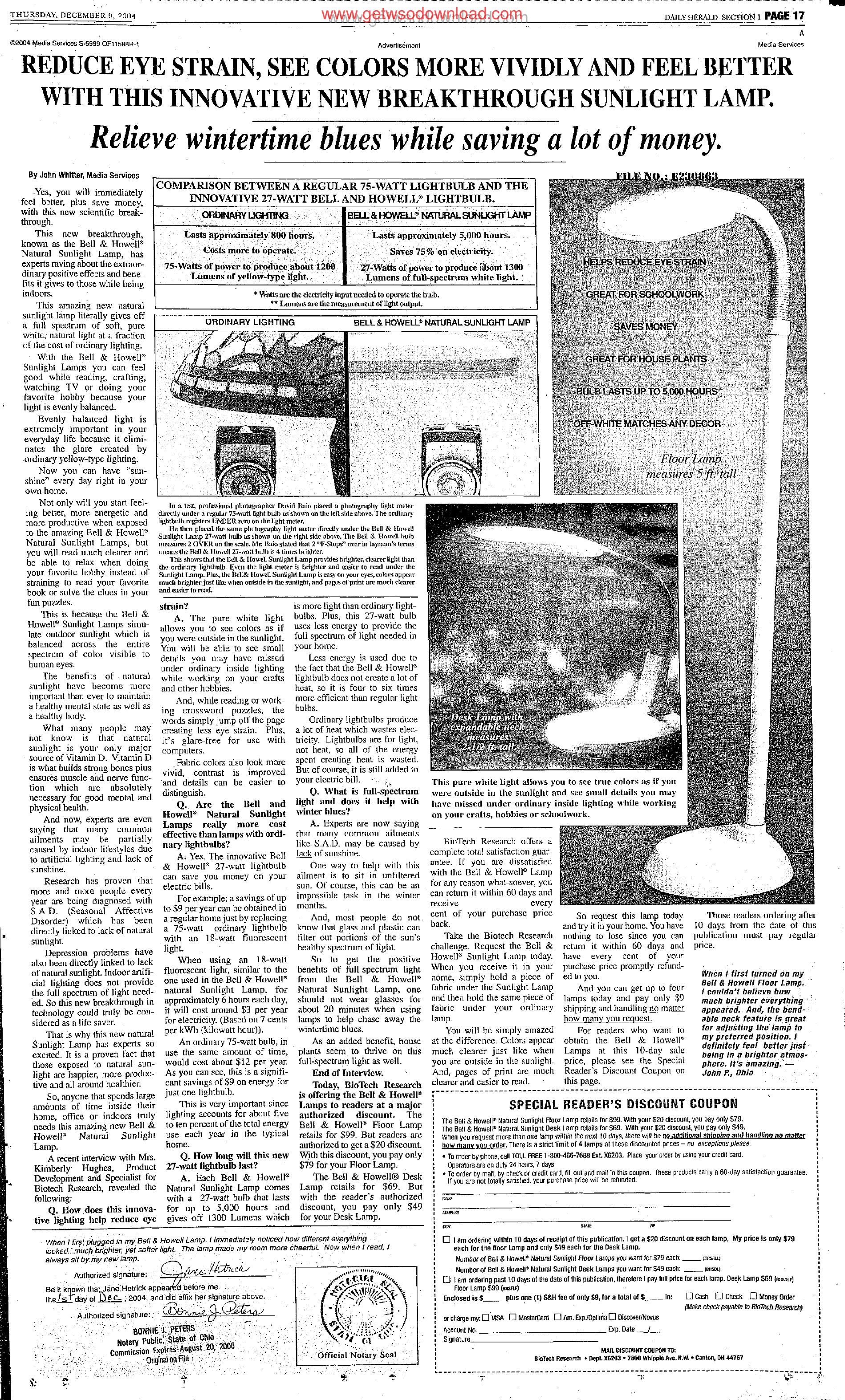 05 REDUCE EYE STRAIN SEE COLORS MORE VIVIDLY by Copyright 2007 Heritage Microfilm Inc. and Newspaperarchive.com