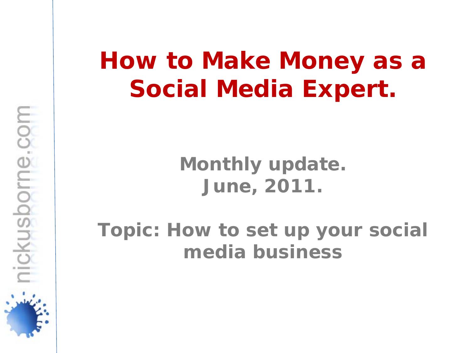 05. How to Set Up Your Social Media Business by Unknown