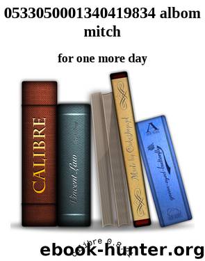 0533050001340419834 albom mitch by for one more day
