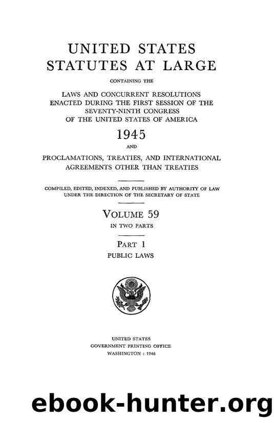 059 statutes at large by Unknown