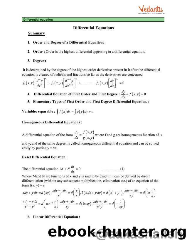 06-Differential Equation by Dharanesh 91