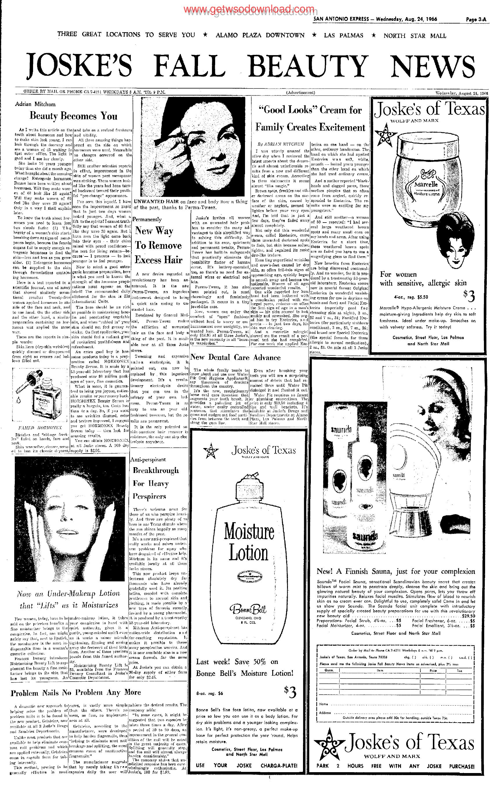 07 Joskes Fall Beauty News by Copyright 2006 Heritage Microfilm Inc. and Newspaperarchive.com