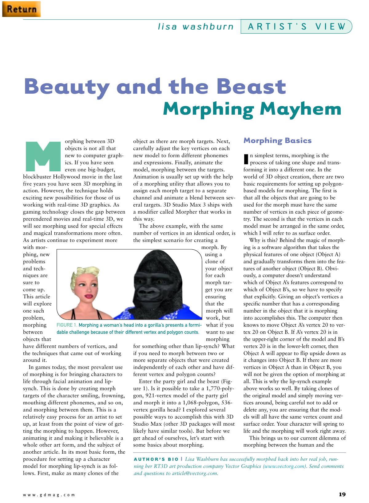 072000: Artist's View: Beauty and the Beast: Morphing Mayhem by Unknown