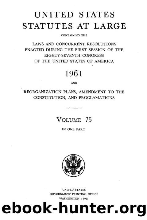 075 statutes at large by Unknown