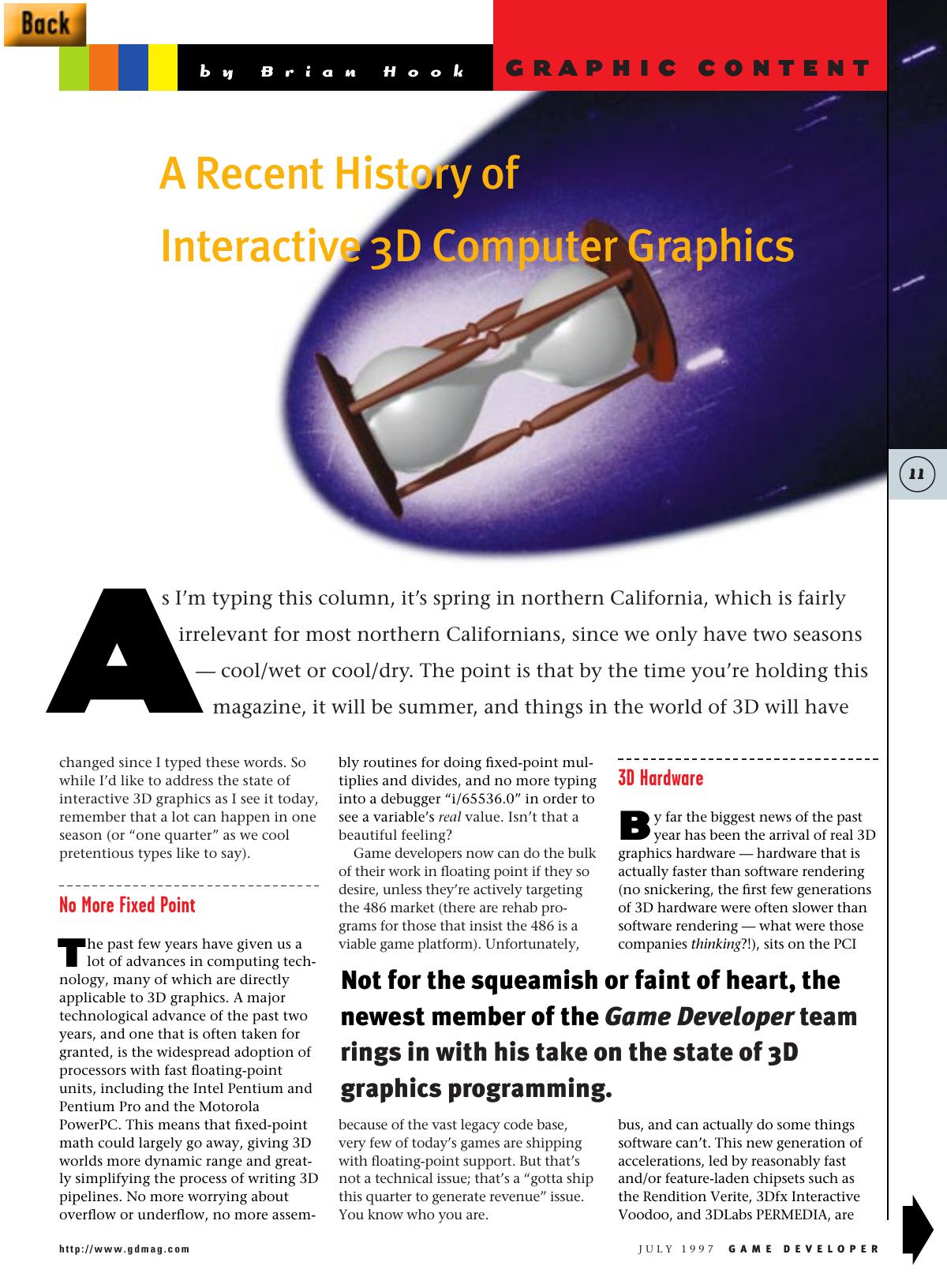 0797: Graphic Content: A Recent History of Interactive 3D Computer Graphics by Unknown