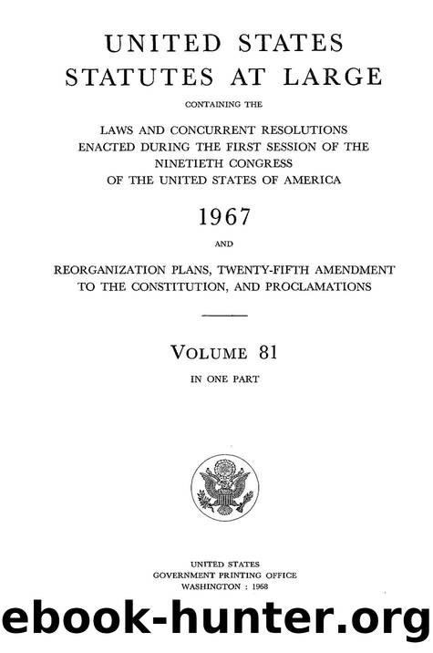 081 statutes at large by Unknown