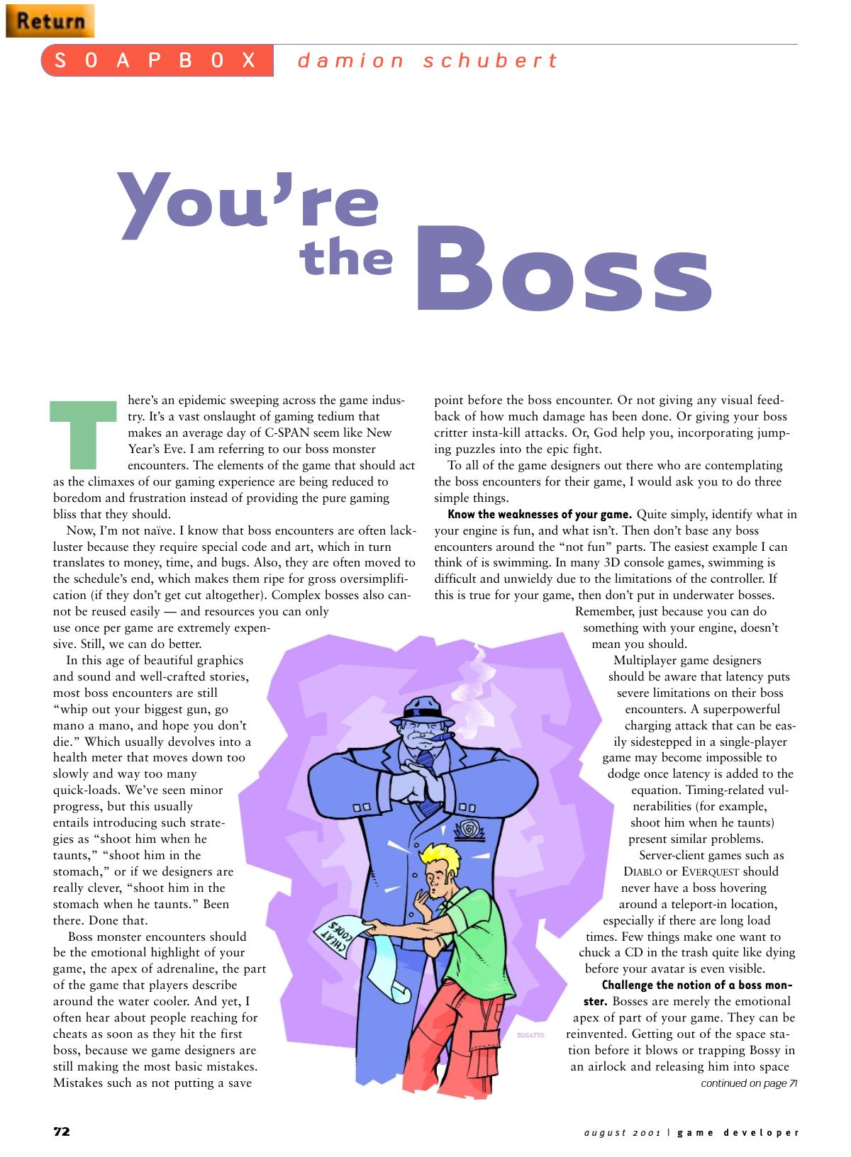 082001: Soapbox: Youâre the Boss by Unknown