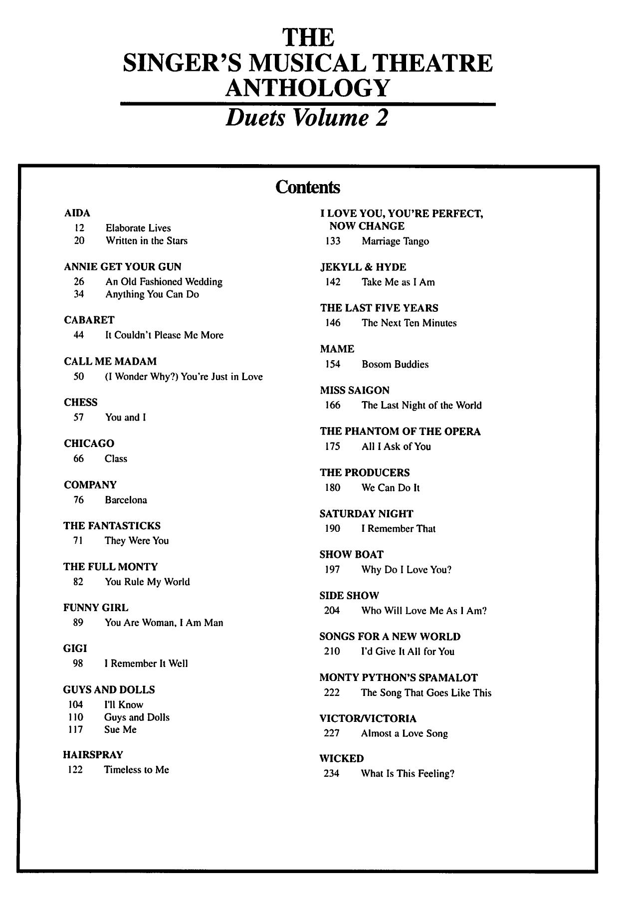 0827 - Singer's Musical Theatre Anthology, The by Duets Volume 2