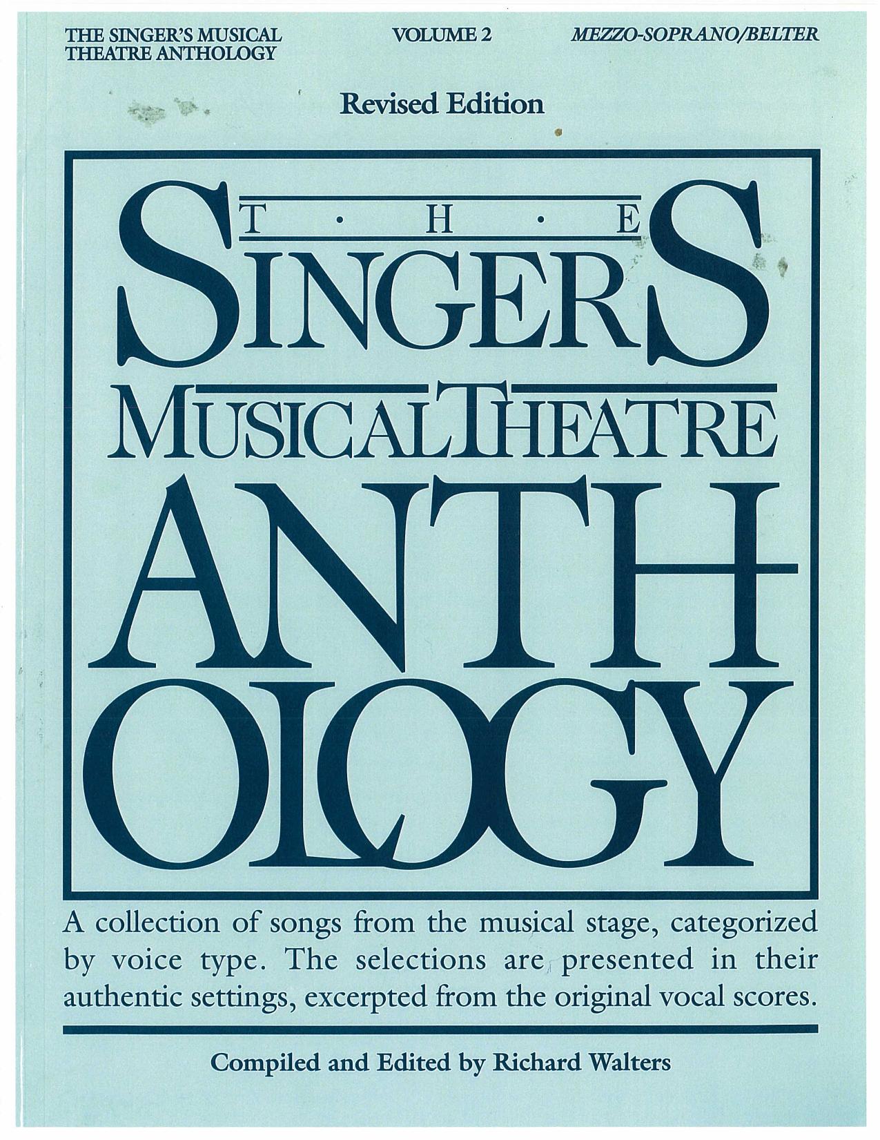0830 - Singer's Musical Theatre Anthology, The by Mezzo-Soprano Belter Volume 2