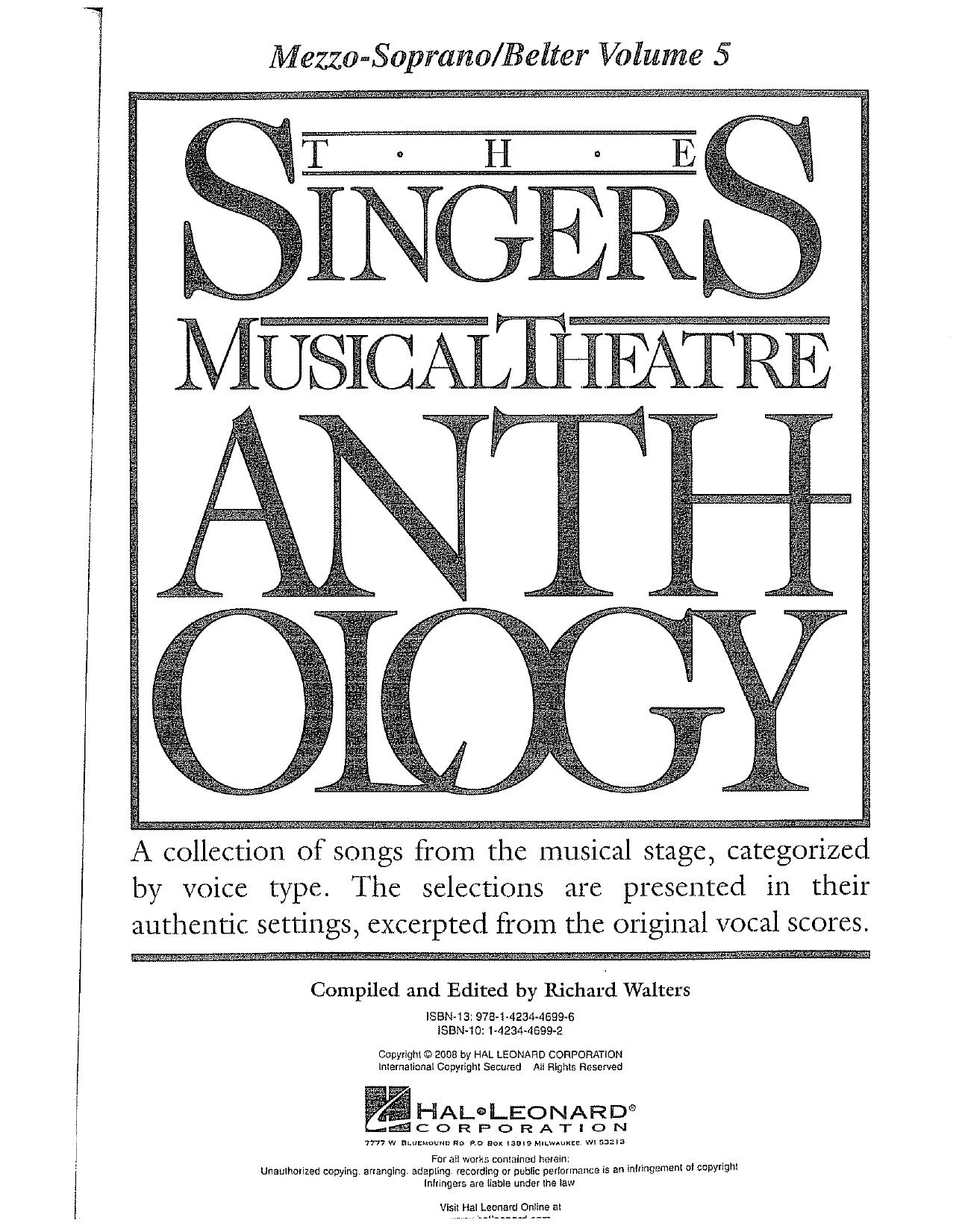 0833 - Singer's Musical Theatre Anthology, The by Mezzo-Soprano Belter Volume 5