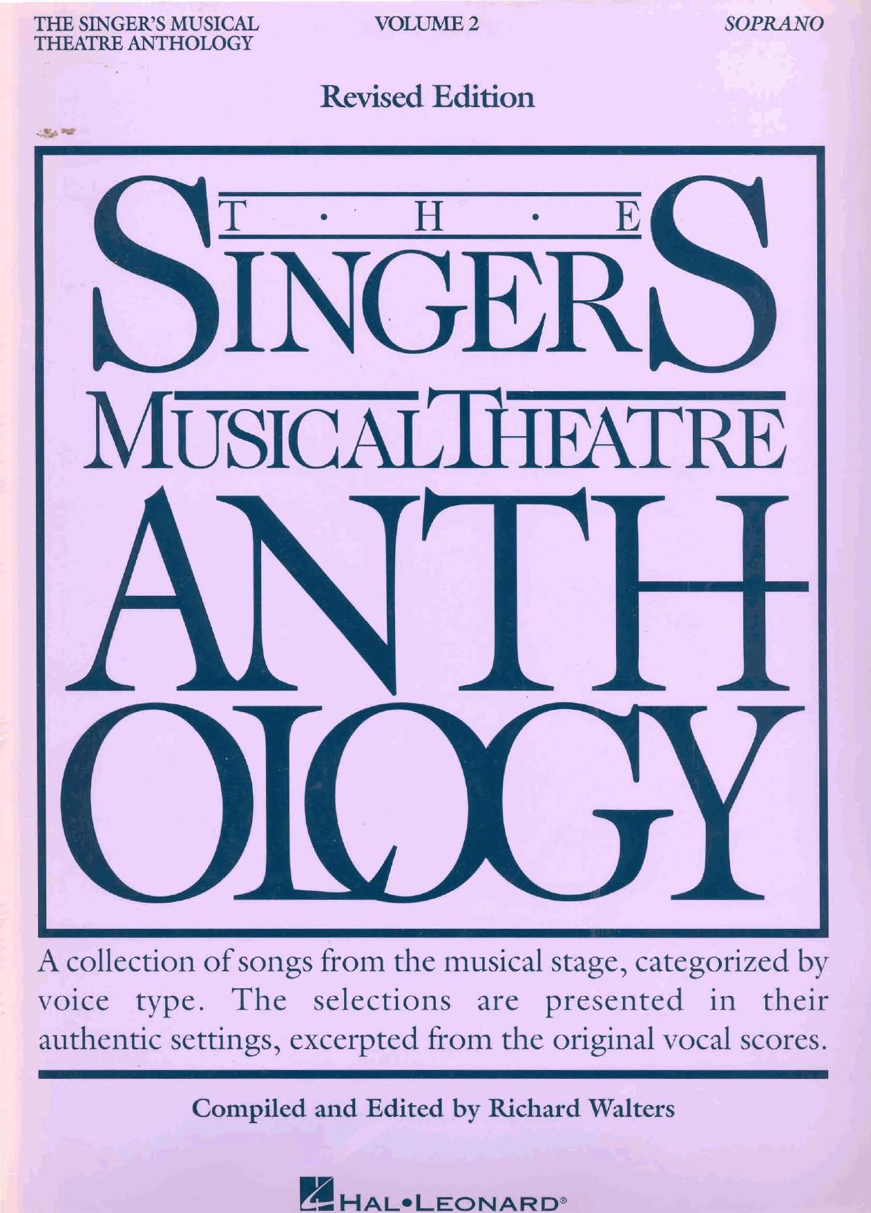 0835 - Singer's Musical Theatre Anthology, The by Soprano Volume 2