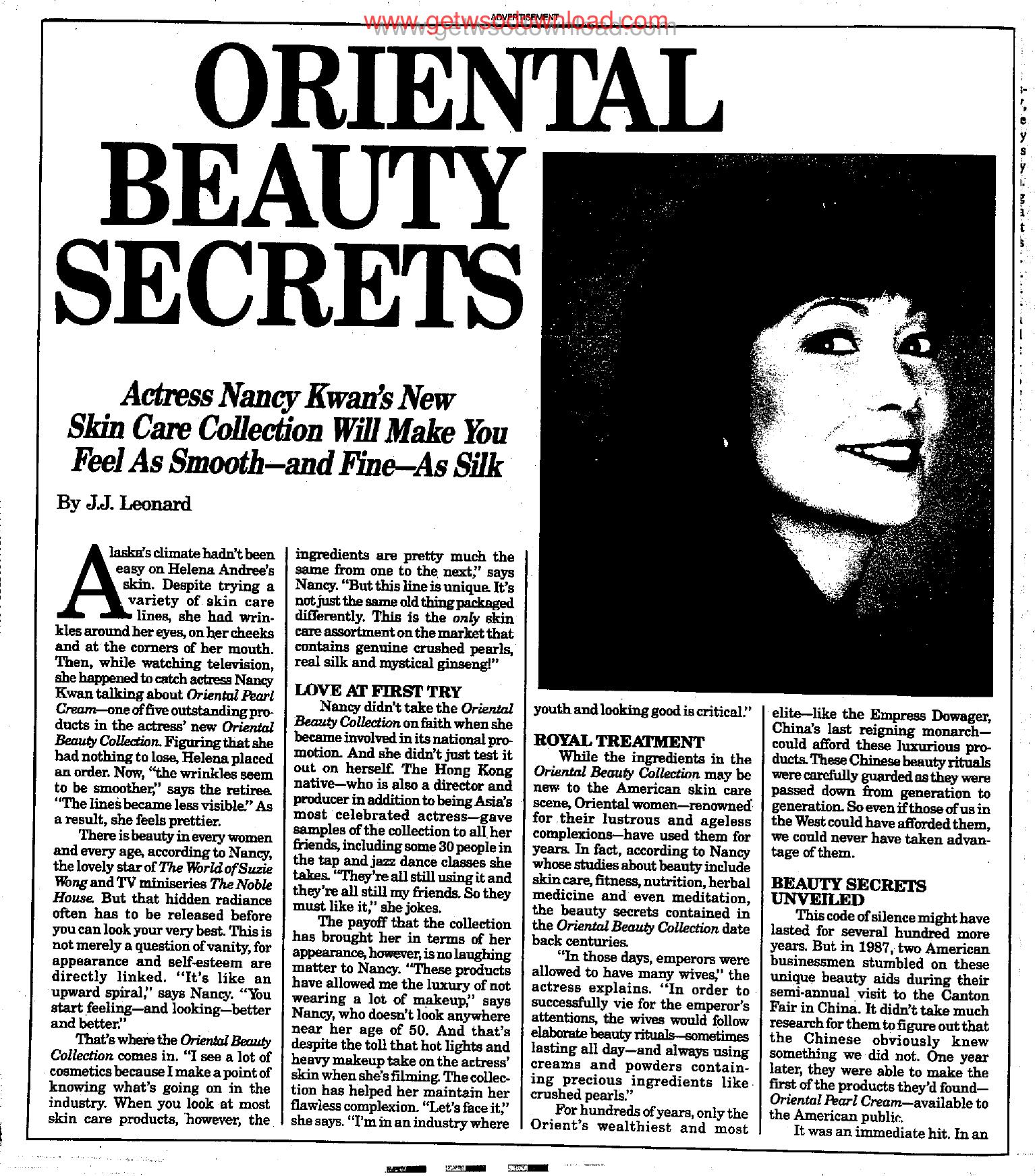 09 Oriental Beauty Secrets by Copyright 2010 Heritage Microfilm Inc. & Newspaperarchive.com