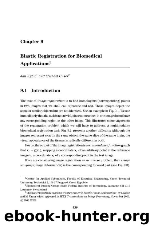 09 elastic registration for biomedical applications by Unknown