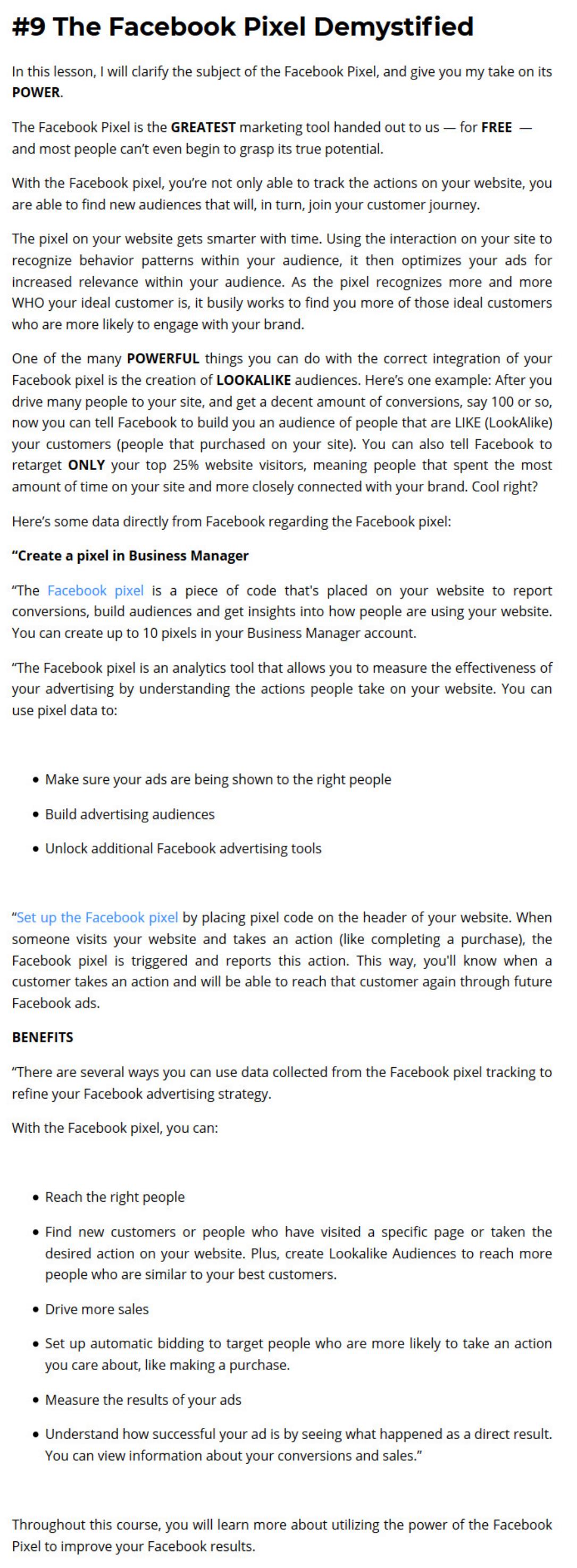 09-#9 The Facebook Pixel Demystified by Unknown